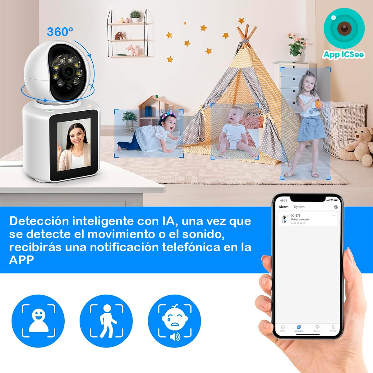 Miniatura 2 de Cámara De Seguridad Bidireccional MB-3